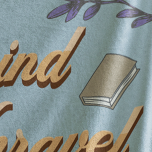 Unplug Unwind Unravel A Book Fleece Sherpa Blanket