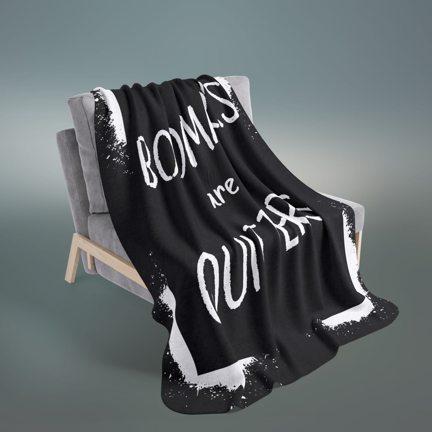 Bookmarks Are For Quitters Fleece Sherpa Blanket