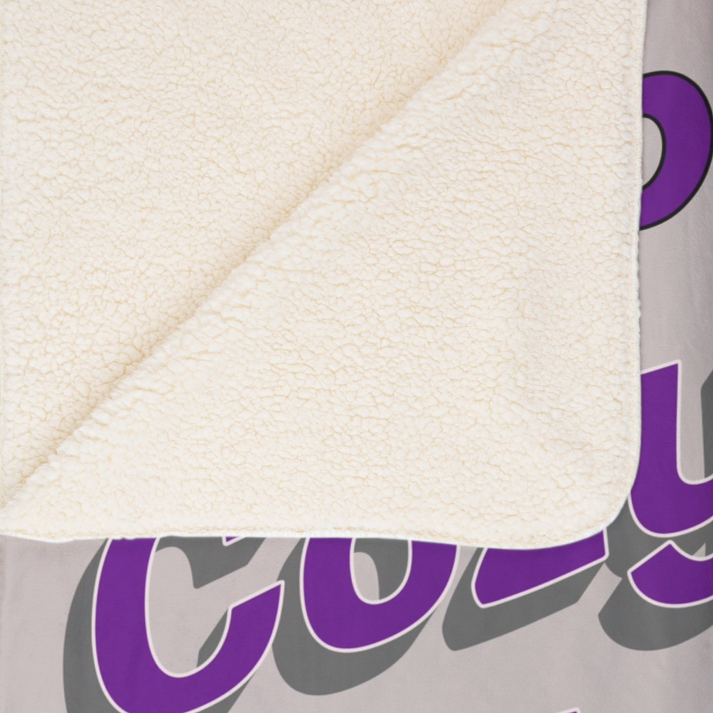 Happiness is a Cozy Blanket Fleece Sherpa Blanket