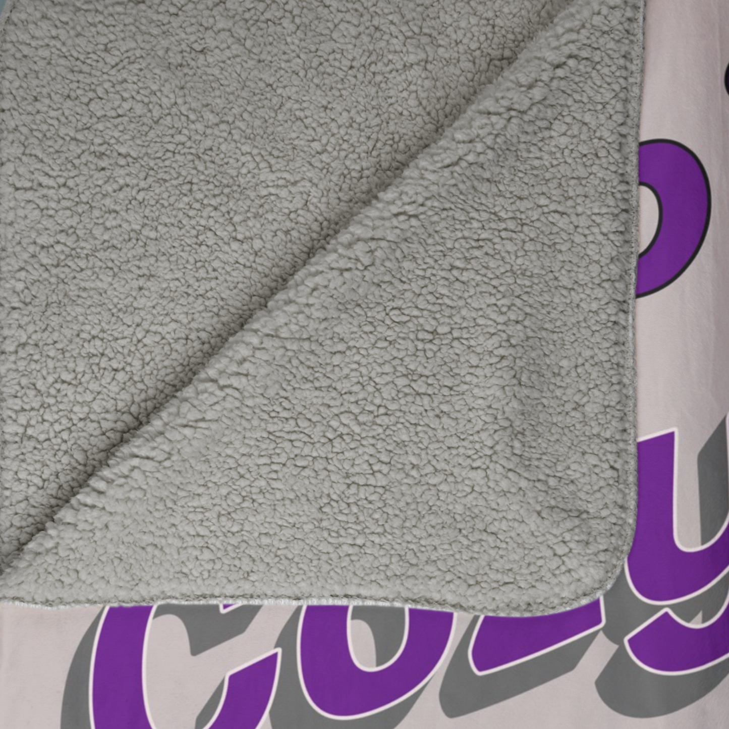 Happiness is a Cozy Blanket Fleece Sherpa Blanket