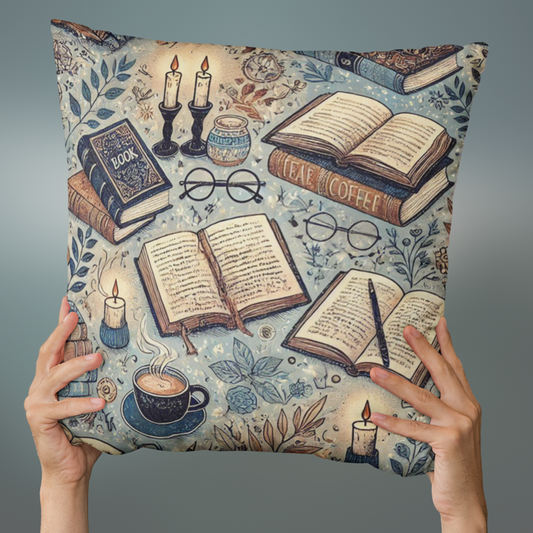 Book Lovers Square Pillow